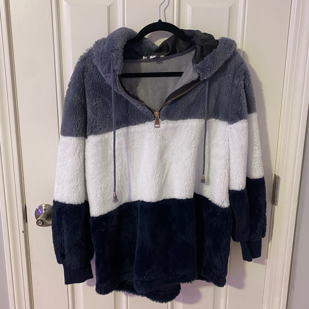 Comfy striped hoodie!